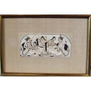 Series Of 4 Erotic Paintings 