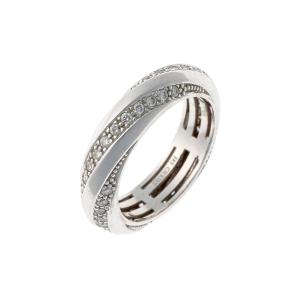 Christ Ring In 14k White Gold With Diamonds