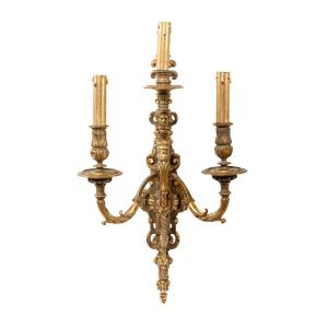 19th Century Bronze Wall Sconce From The Napoleon III Period
