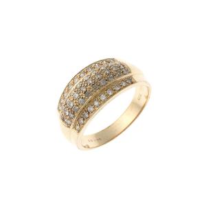 Ring In 14k Gold With Diamonds