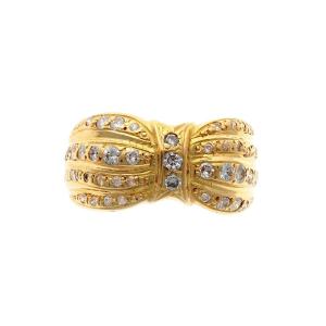Ring In 18k Gold With Diamonds