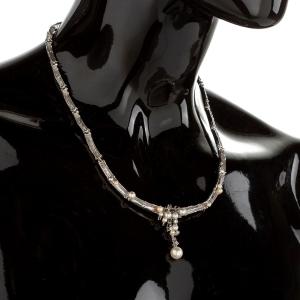 Necklace In 14k White Gold With Diamonds