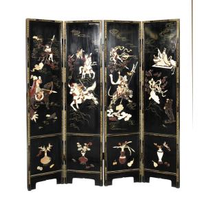 4-panel Chinese Folding Screen