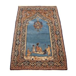 Persian Wool Rug Qum 200 X 137 Cm