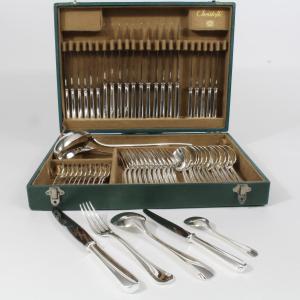 Christofle "boreal" 62-piece Cutlery Set