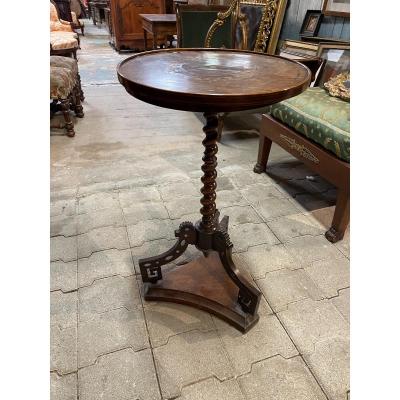Small Charles X Pedestal Table