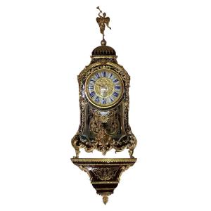 Cartel And Its Wall Console Regency Period, Movement Signed Baltazar Baltazar In Paris