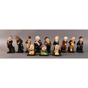 12 Royal Doulton English Porcelain Figurines