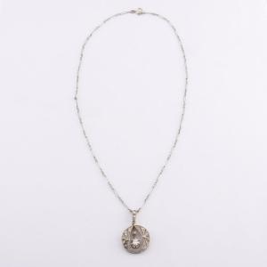 Art Deco Era Necklace, Diamonds