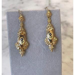 Pair Of Ear Pendants, Normandy, 19th Century