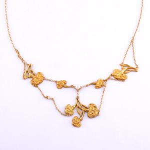 Drapery Necklace, Early 20th Century, French Work