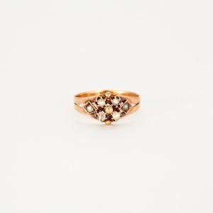 Diamond And Pearl Ring, Napoleon III Era