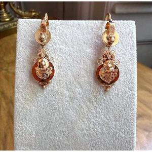 Pair Of Earrings, Napoleon III Period