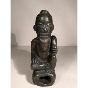 Funerary Statue Kongo Ntadi/bitumba Stone Drc/zaire Early Arts African Art Early 20th Century