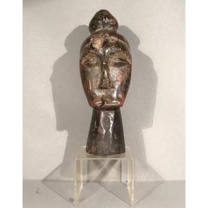 Primitive Arts African Art Reliquary Head Fang Gabon Carved Wood 1st Half 20th Century