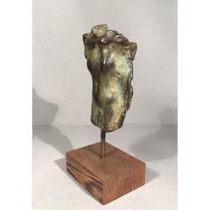 Modern Art Sculpture "femininity" Bust In Patinated Bronze Signed Srb Numbered 4/8 20th Century