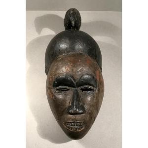 Primitive Arts African Art Large Black Bird Mask Circa 1930/50 Central Africa