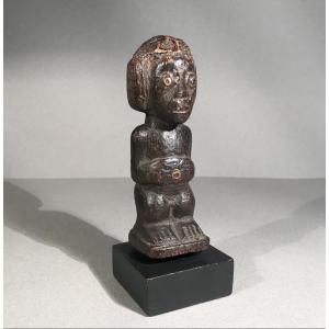 African Art Drcongo/zaire Tribal Art Primitive Arts Votive Statuette Luba Ethnic Group 20th Century 