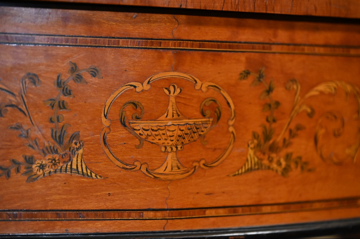 Consolle demi-lune Sheraton. Inghilterra, fine sec.XIX-photo-2