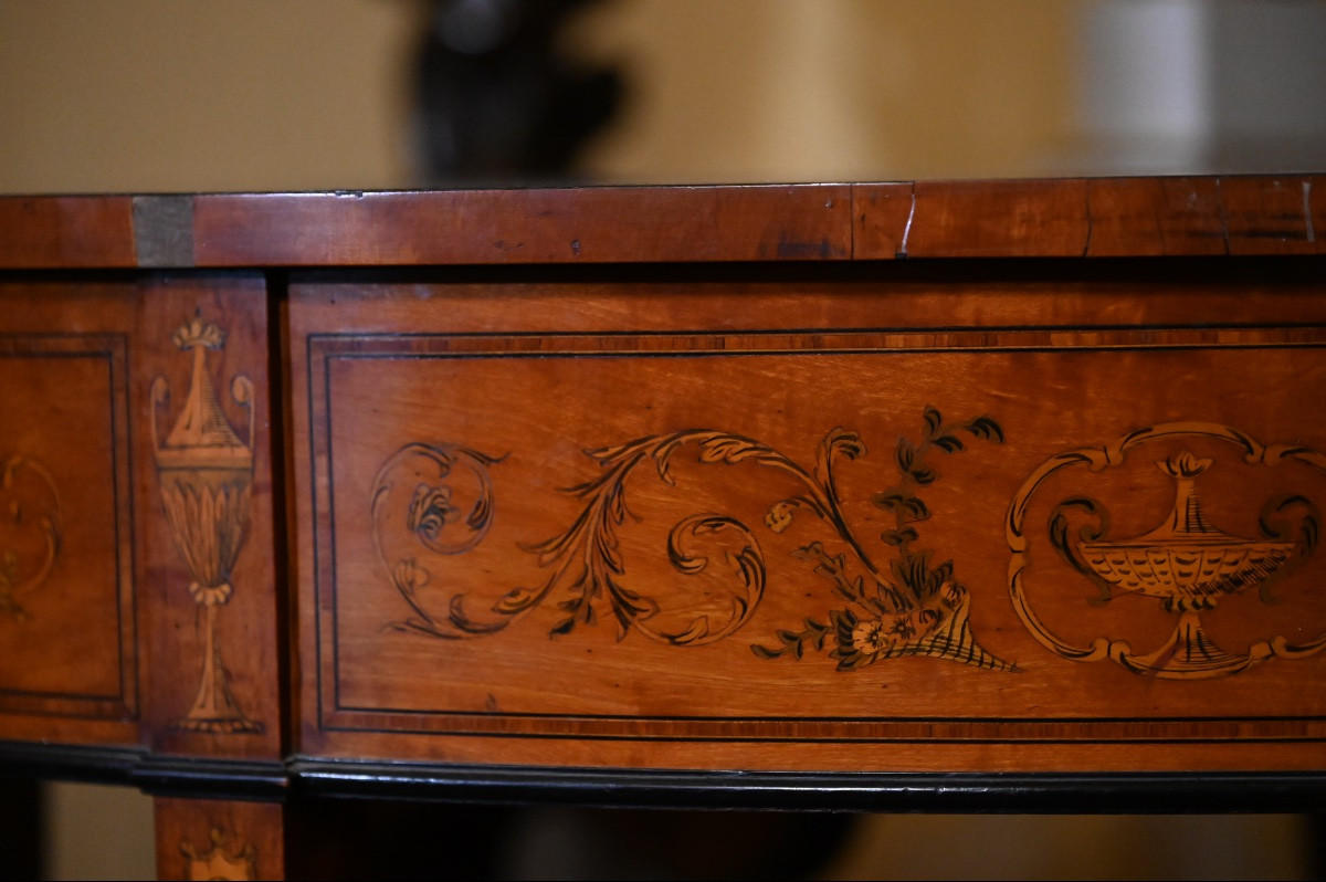 Consolle demi-lune Sheraton. Inghilterra, fine sec.XIX-photo-5