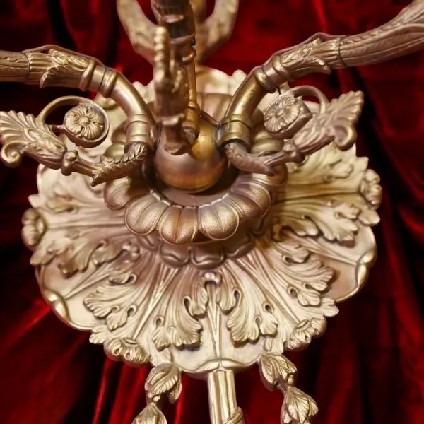 Coppia di applique in bronzo dorato – Francia, XIX secolo-photo-2