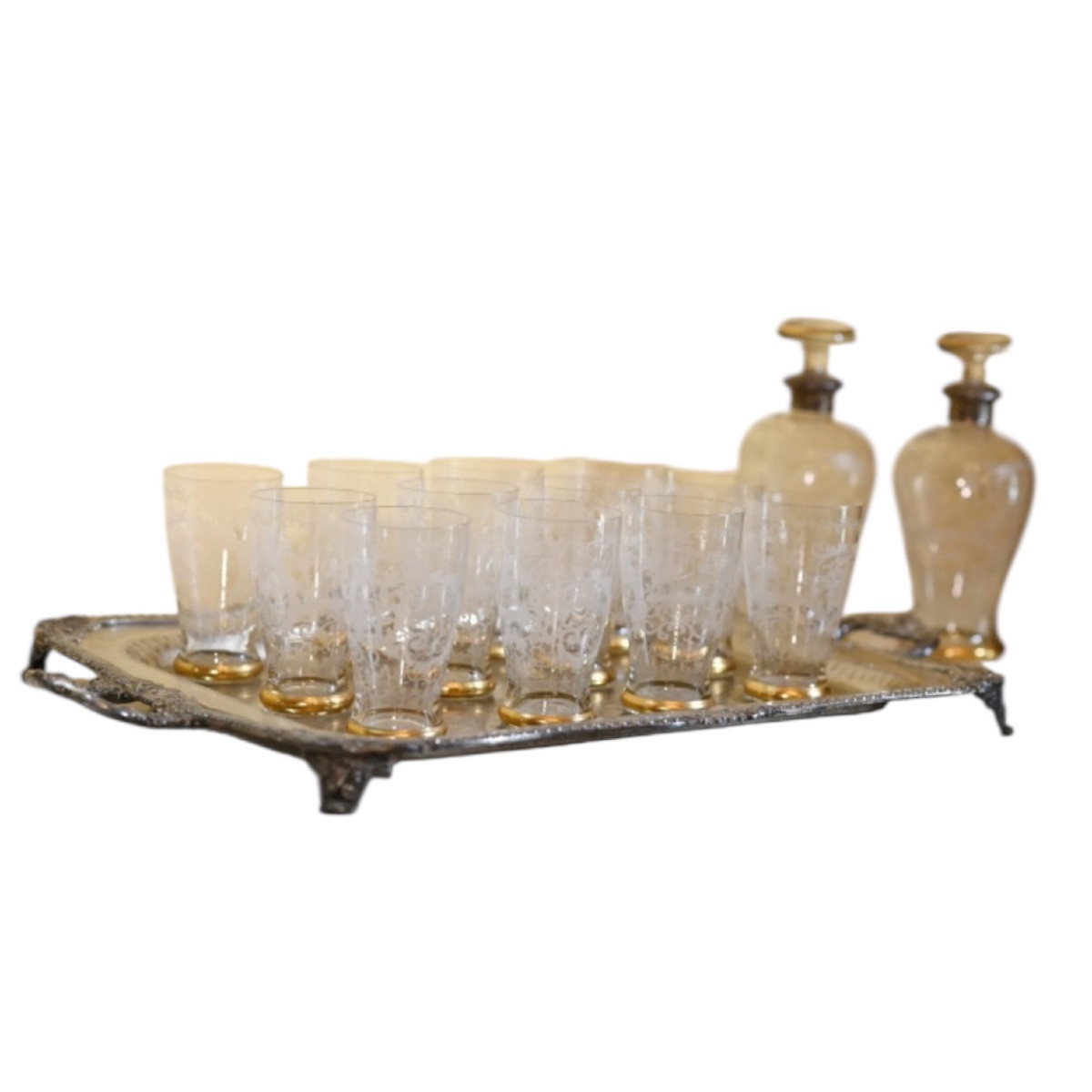 Servizio in cristallo inciso “alla chinoiserie” – Fine XIX secolo-photo-3