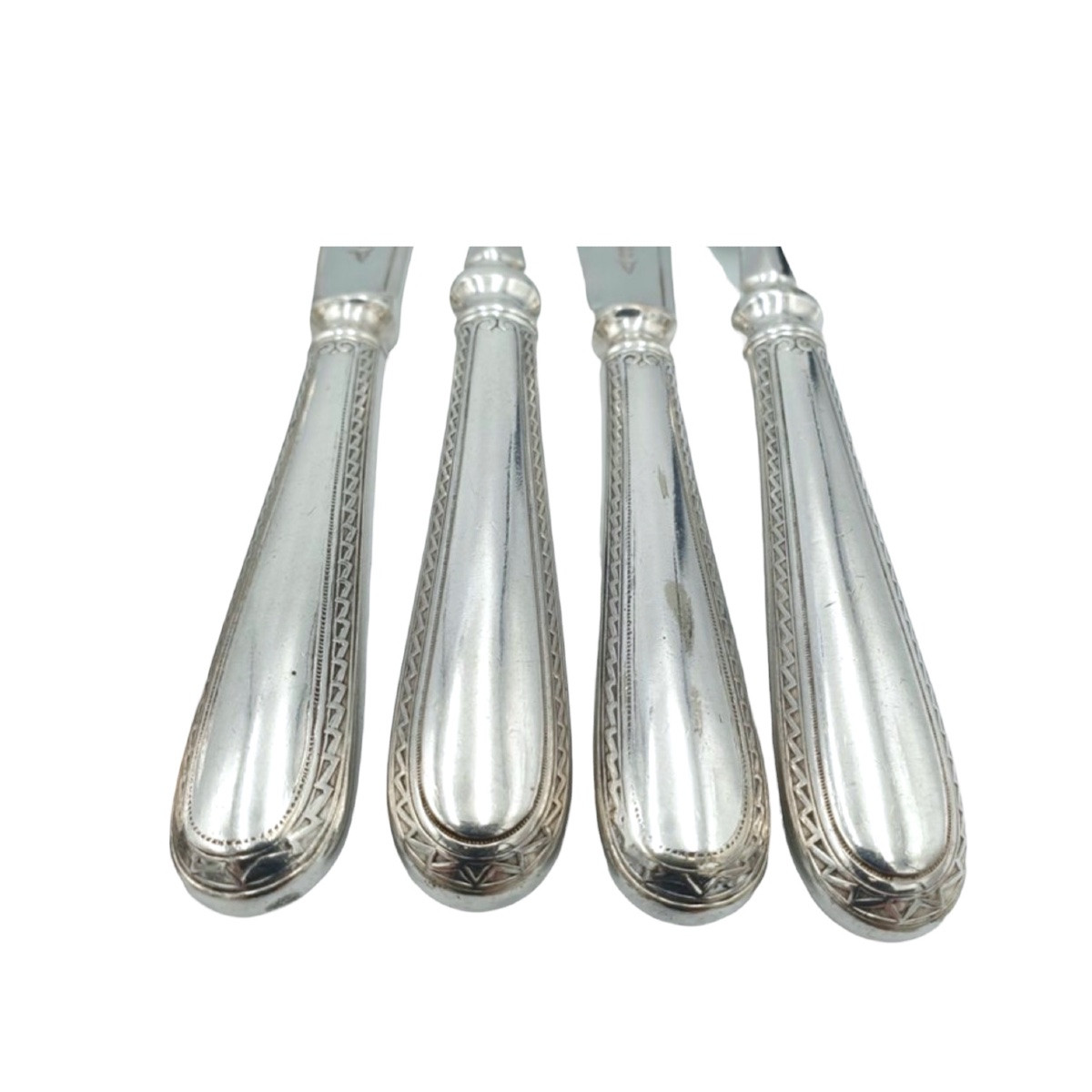 Servizio da dessert (entremets) in metallo argentato – Walker & Hall, Sheffield -Inghilterra, X-photo-2