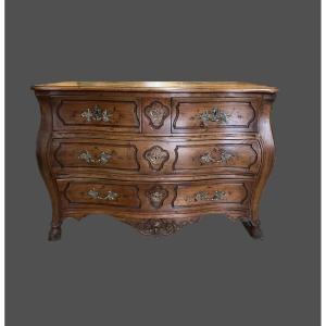 18th Century Natural Wood Tomb Chest Of Drawers 