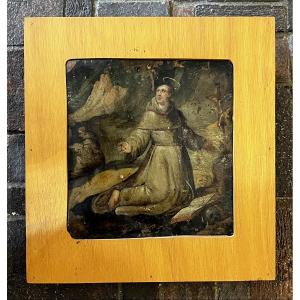 Saint Francis Receiving The Stigmatists, Holland 17th Century.