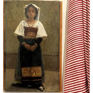 Portrait Of Romaine, Jagibert, Rome 1889