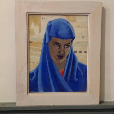 Zina, Portrait Orientaliste By Paul Louis Beaumont