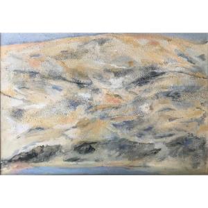 Albane Roux & Pablo Schellinger Dune Du Pyla Oil On Canvas And Sand Contemporary Art