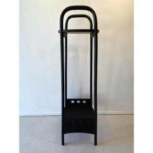 Bolster Attributed To Thonet Beech Blackened Wood Curved Around 1900 Secession Austria