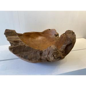 Elmwood Bowl, Cut In The Style Of Noll France 1950/1960
