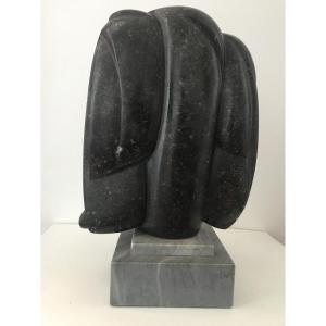 Marble Sculpture. Renato Parigi, 1975. Fiac. Réalités Nouvelles. Salon De Mai