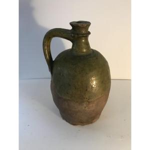 Jug, Oil Jar, Glazed Earthenware, Southwest Region, Terracotta, Ceramic. 19th Century 