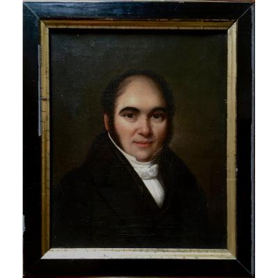 Portrait Of Man Dated 1832, In The Taste Of Louis-leopold Boilly.
