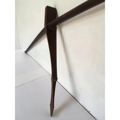 Crossbow Asia XIX Th Century. Indochina, Red Wood And Bone.