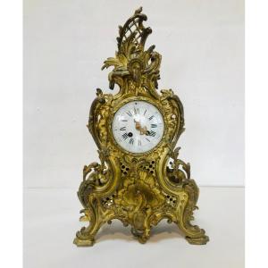 Important Louis XV Style Bronze Cartel Around 1880