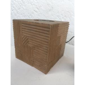 Francesco Passaniti. Table Lamp, Design 1980. Cement.