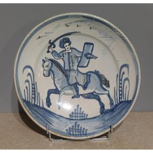 Desvres Earthenware Dish From The 18th Century