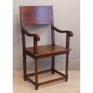 Renaissance Walnut Ceremonial Armchair