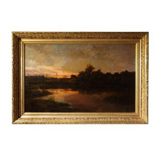 Adolphe Appian (1818–1898) Marshes At Arrandon In June