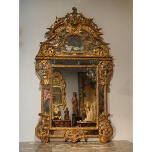 18th Century Regency Mirror With Giltwood Frames