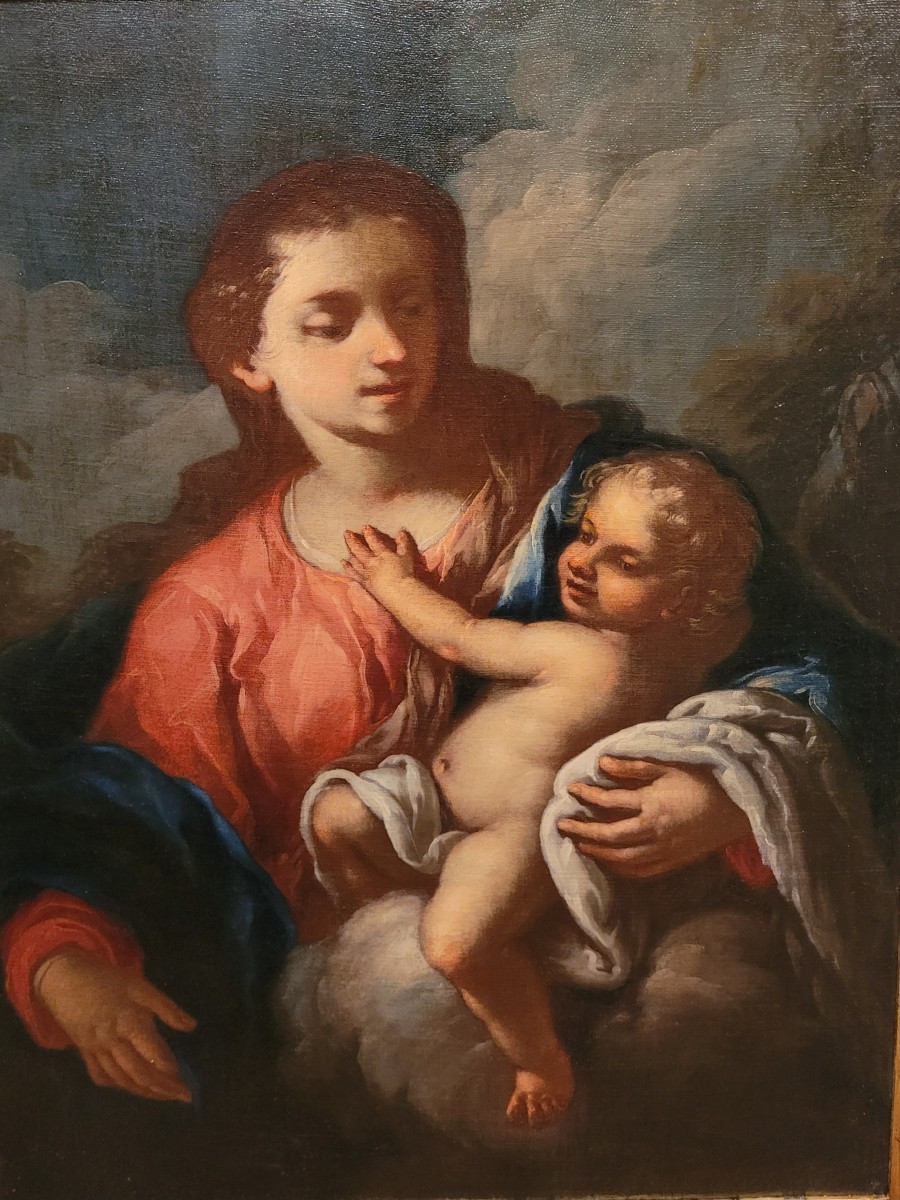 “Madonna con bambino”  Scuola veneziana del XVIII secolo