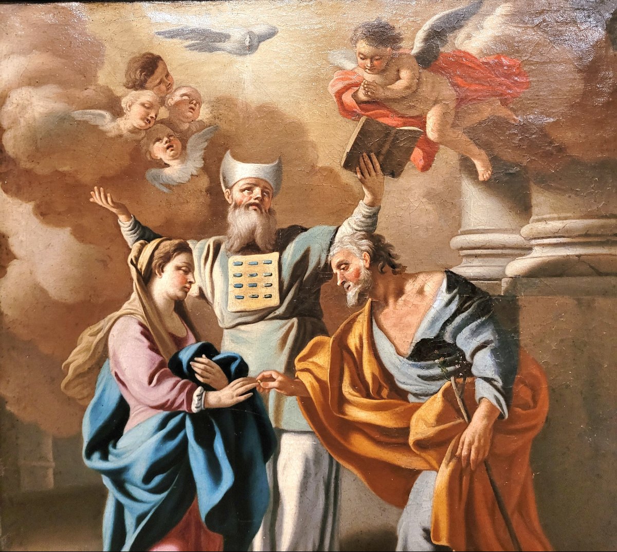 “Lo Sposalizio della Vergine” Francesco De Mura (attr.) (Napoli, 21 aprile 1696 – Napoli, 19 ag-photo-3