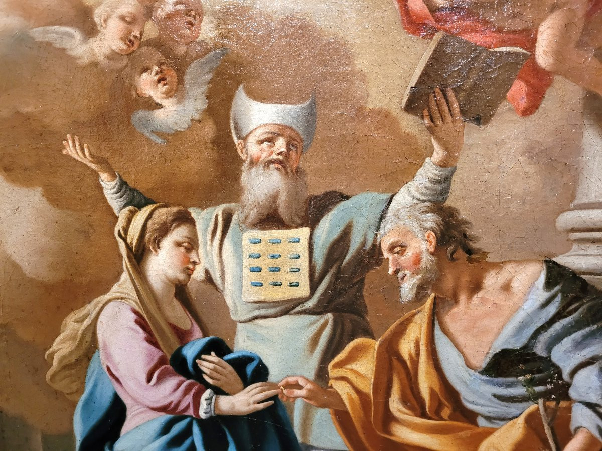 “Lo Sposalizio della Vergine” Francesco De Mura (attr.) (Napoli, 21 aprile 1696 – Napoli, 19 ag-photo-5