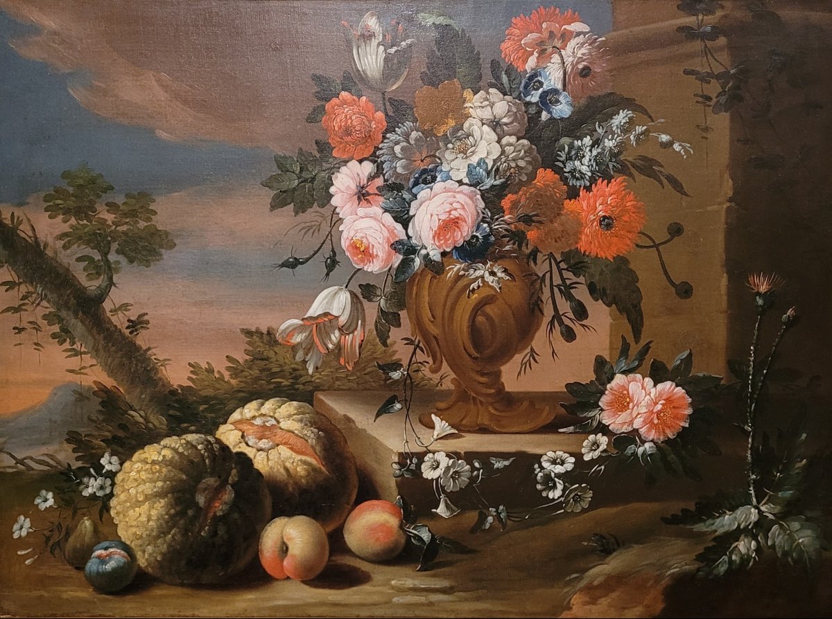 “Natura silente” Gasparo Lopez (cerchia di) (Napoli, 1677 – Firenze, 1732) -photo-2