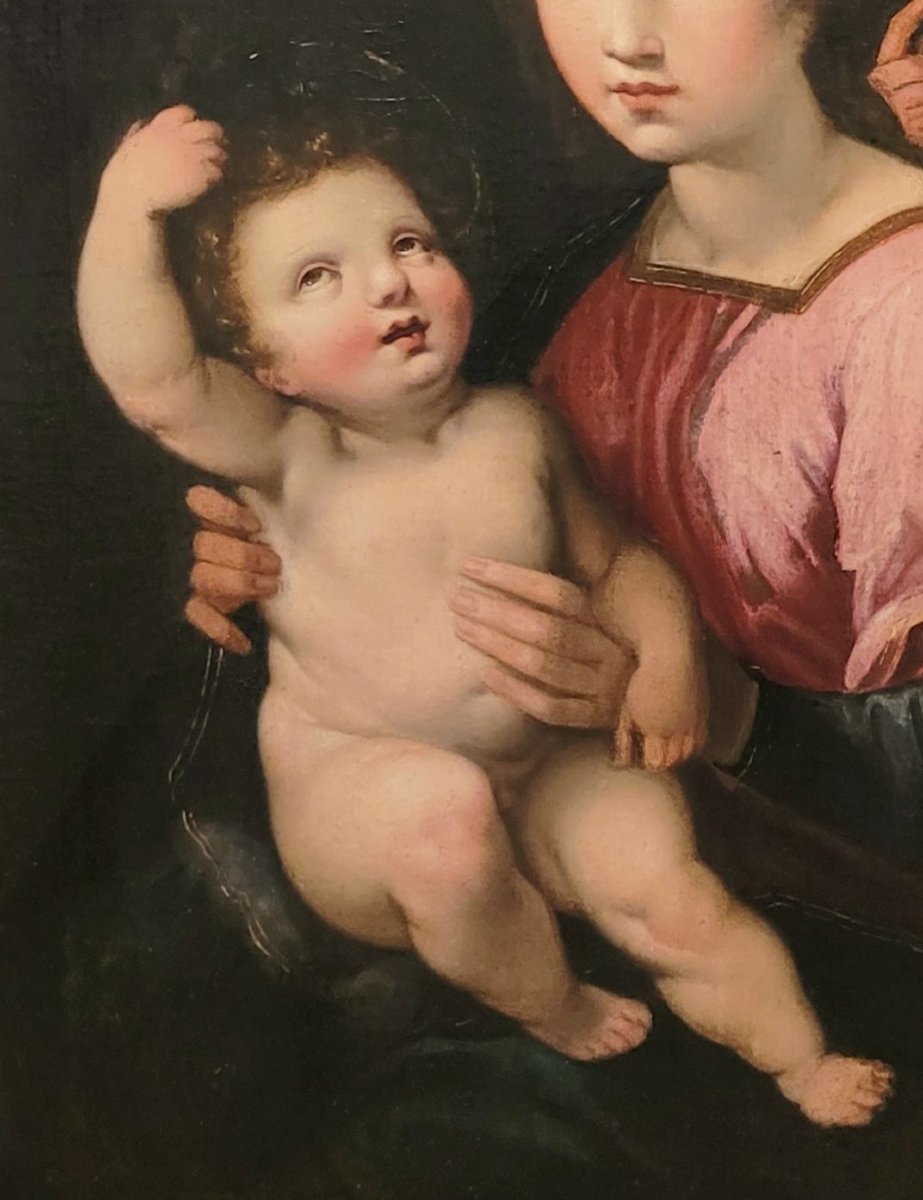 “Madonna, Gesù e San Giovannino” Francesco Vanni (attr.)-photo-3