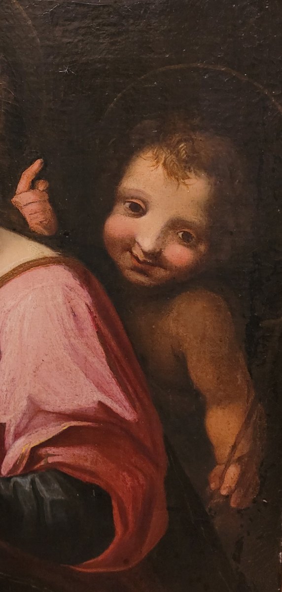 “Madonna, Gesù e San Giovannino” Francesco Vanni (attr.)-photo-5